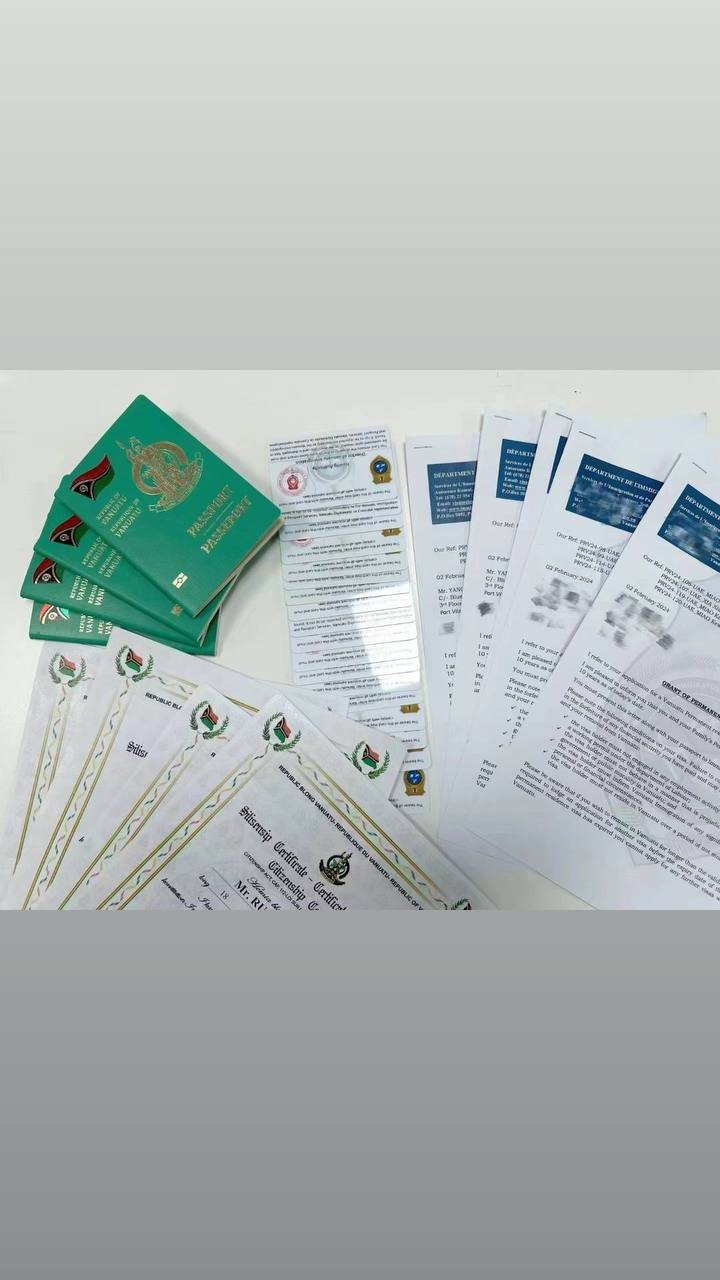 Vanuatu citizenship approval documentation