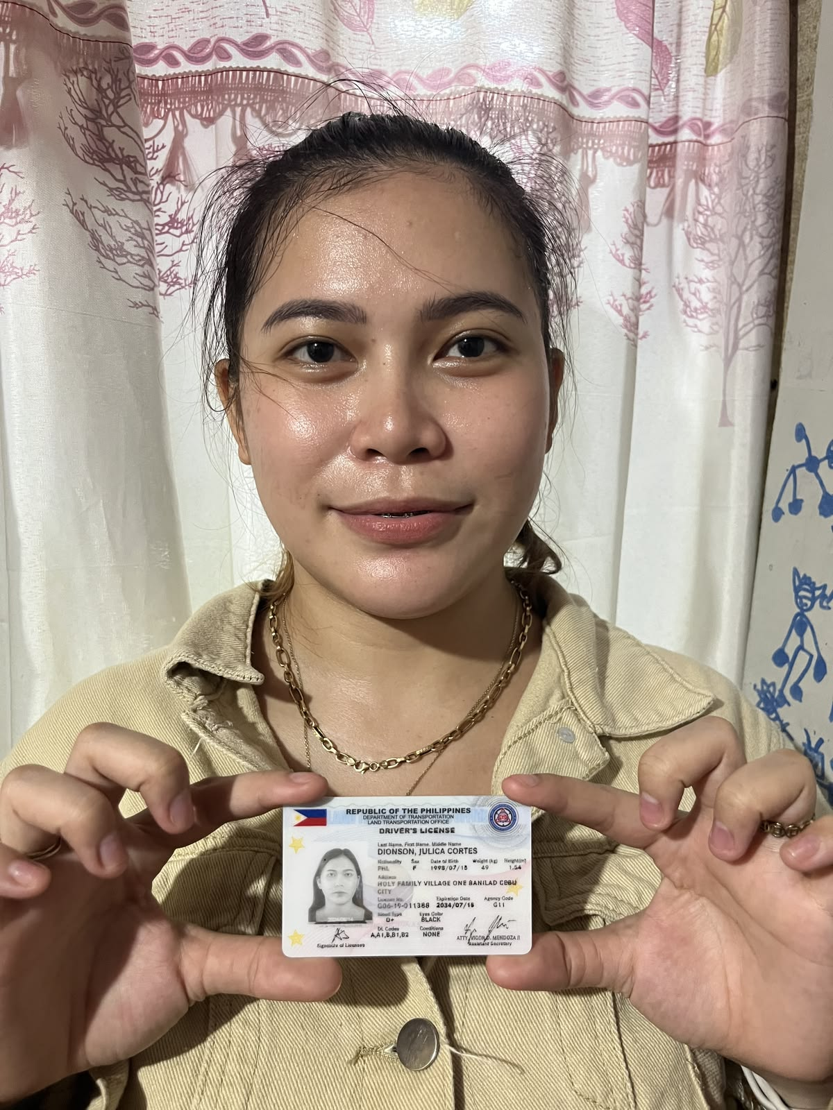 Visa approval sample for Jonathan Lee